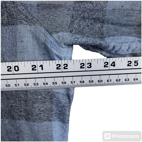 Lucky Brand Men's Classic Fit Long Sleeve Button-Up Flannel Shirt Large Gray - Picture 13 of 14